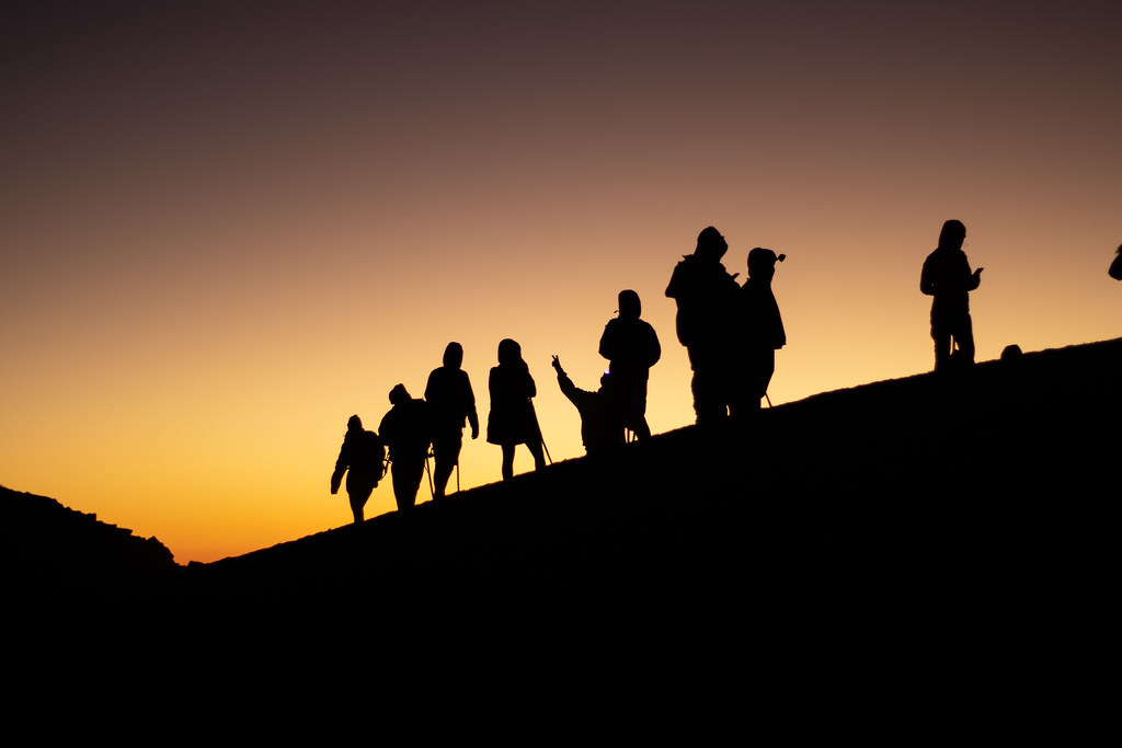 Silhouettes on Acatenango